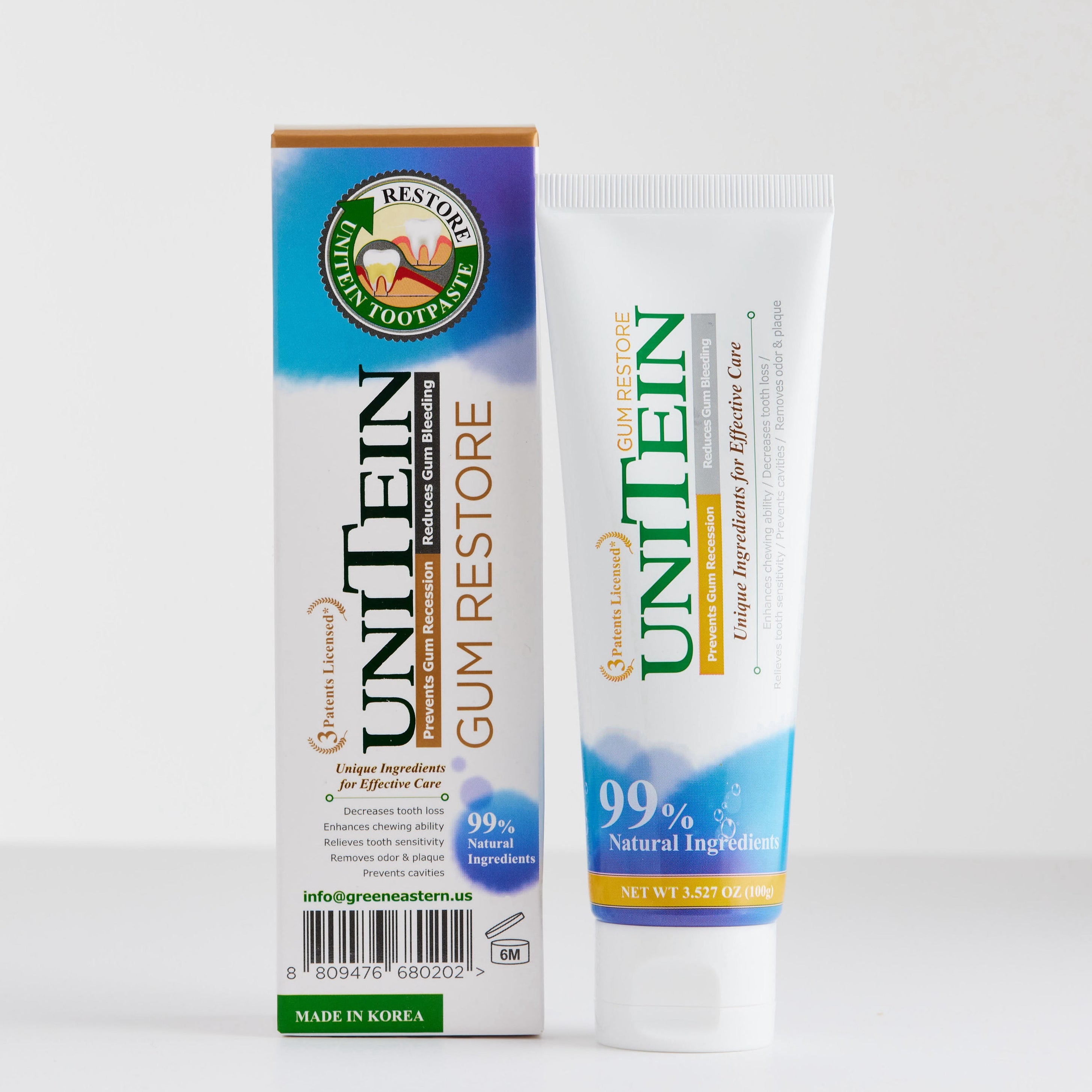 Unitein Gum Restore Toothpaste Green Eastern